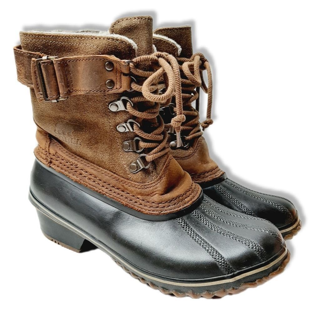 Sorel Brown and Black Winter Boots